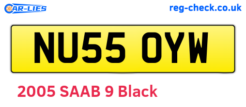 NU55OYW are the vehicle registration plates.