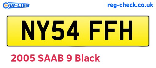 NY54FFH are the vehicle registration plates.