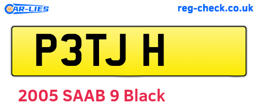P3TJH are the vehicle registration plates.