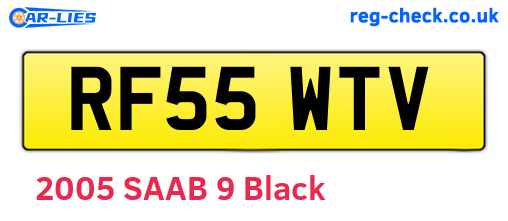 RF55WTV are the vehicle registration plates.