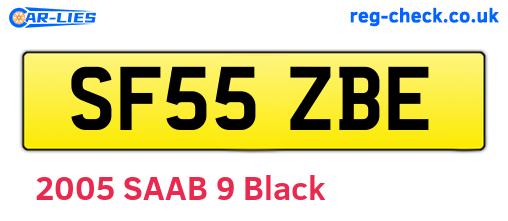 SF55ZBE are the vehicle registration plates.