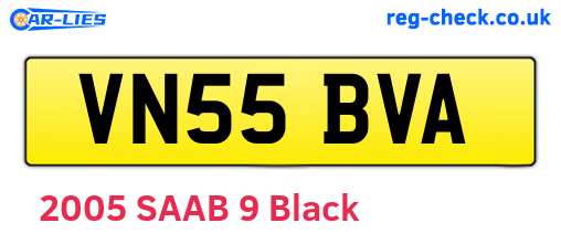 VN55BVA are the vehicle registration plates.