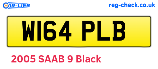W164PLB are the vehicle registration plates.