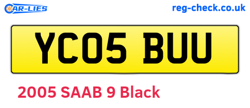 YC05BUU are the vehicle registration plates.