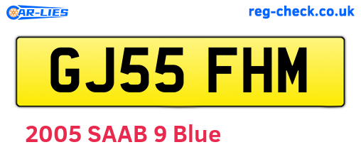 GJ55FHM are the vehicle registration plates.