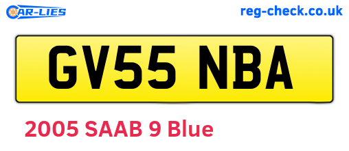 GV55NBA are the vehicle registration plates.