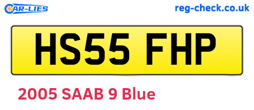 HS55FHP are the vehicle registration plates.