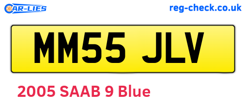 MM55JLV are the vehicle registration plates.