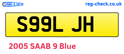 S99LJH are the vehicle registration plates.