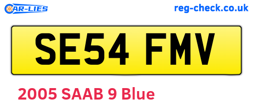 SE54FMV are the vehicle registration plates.