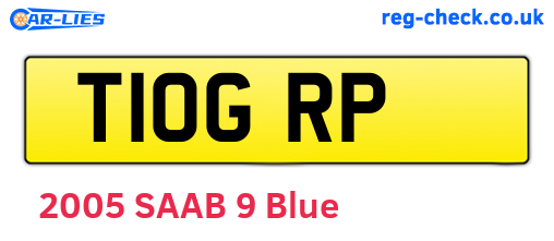 T10GRP are the vehicle registration plates.