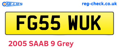 FG55WUK are the vehicle registration plates.