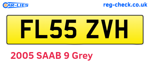 FL55ZVH are the vehicle registration plates.