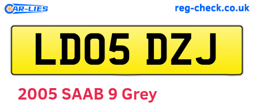 LD05DZJ are the vehicle registration plates.