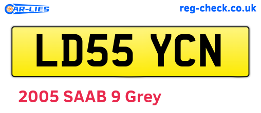 LD55YCN are the vehicle registration plates.