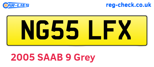 NG55LFX are the vehicle registration plates.