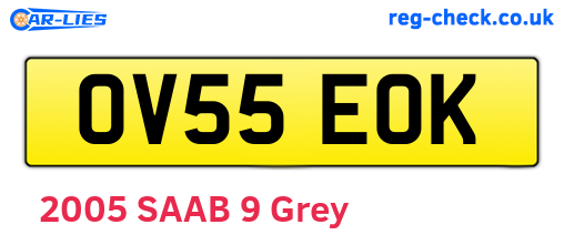 OV55EOK are the vehicle registration plates.