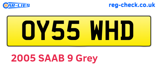 OY55WHD are the vehicle registration plates.