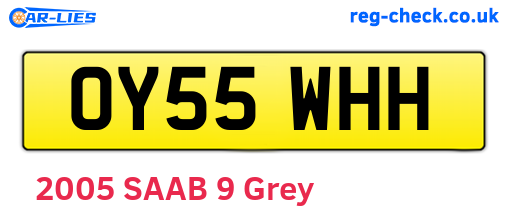 OY55WHH are the vehicle registration plates.