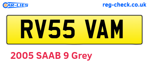 RV55VAM are the vehicle registration plates.