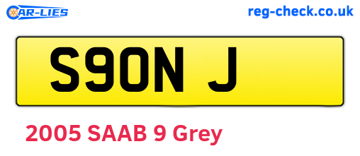 S9ONJ are the vehicle registration plates.