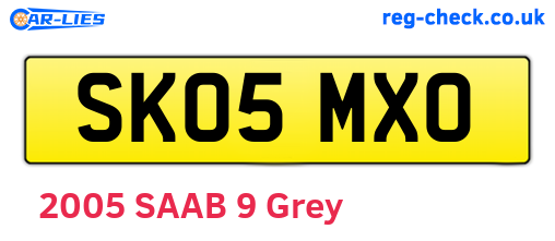 SK05MXO are the vehicle registration plates.