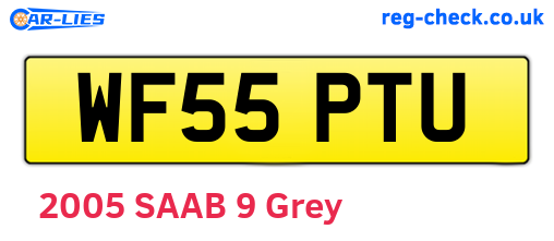 WF55PTU are the vehicle registration plates.