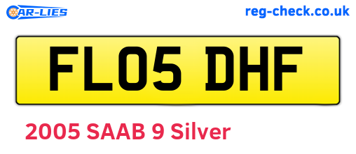 FL05DHF are the vehicle registration plates.