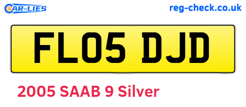 FL05DJD are the vehicle registration plates.