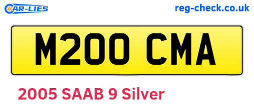 M200CMA are the vehicle registration plates.
