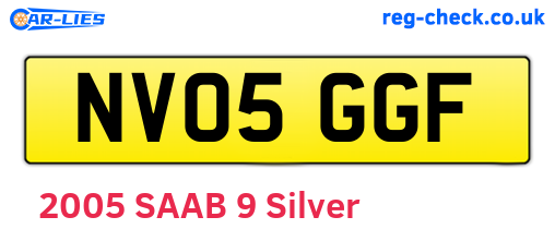 NV05GGF are the vehicle registration plates.