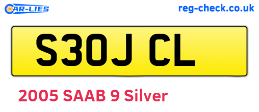 S30JCL are the vehicle registration plates.