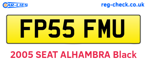 FP55FMU are the vehicle registration plates.