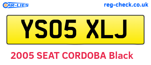 YS05XLJ are the vehicle registration plates.
