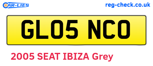 GL05NCO are the vehicle registration plates.