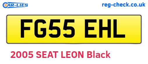 FG55EHL are the vehicle registration plates.
