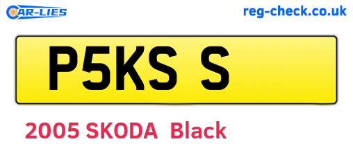 P5KSS are the vehicle registration plates.