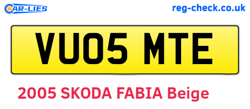 VU05MTE are the vehicle registration plates.