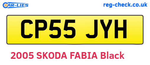 CP55JYH are the vehicle registration plates.
