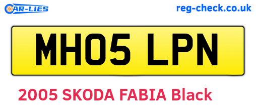 MH05LPN are the vehicle registration plates.