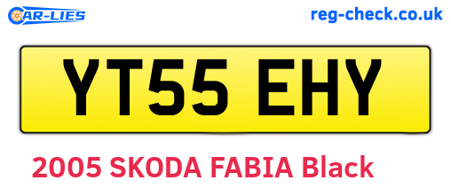YT55EHY are the vehicle registration plates.