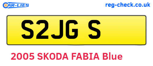 S2JGS are the vehicle registration plates.
