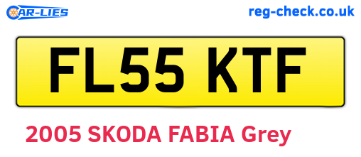 FL55KTF are the vehicle registration plates.
