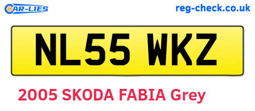 NL55WKZ are the vehicle registration plates.