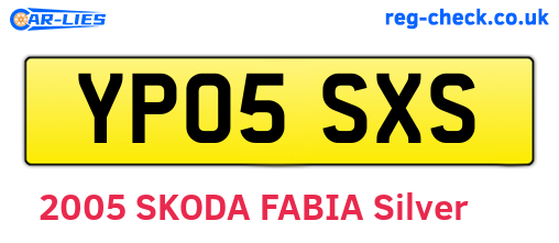 YP05SXS are the vehicle registration plates.