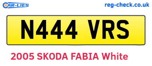 N444VRS are the vehicle registration plates.
