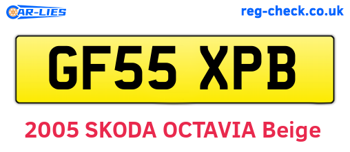 GF55XPB are the vehicle registration plates.