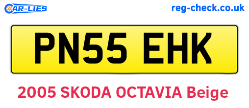 PN55EHK are the vehicle registration plates.