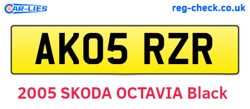 AK05RZR are the vehicle registration plates.