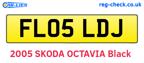 FL05LDJ are the vehicle registration plates.